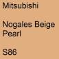 Preview: Mitsubishi, Nogales Beige Pearl, S86.